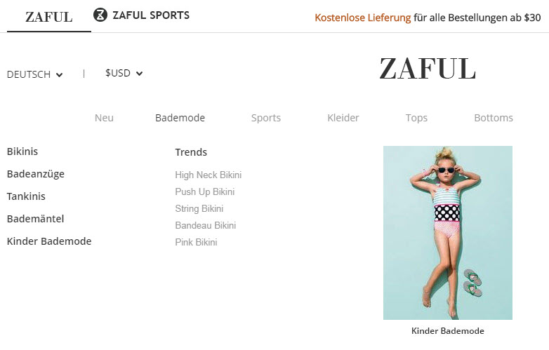 Zaful Bademode